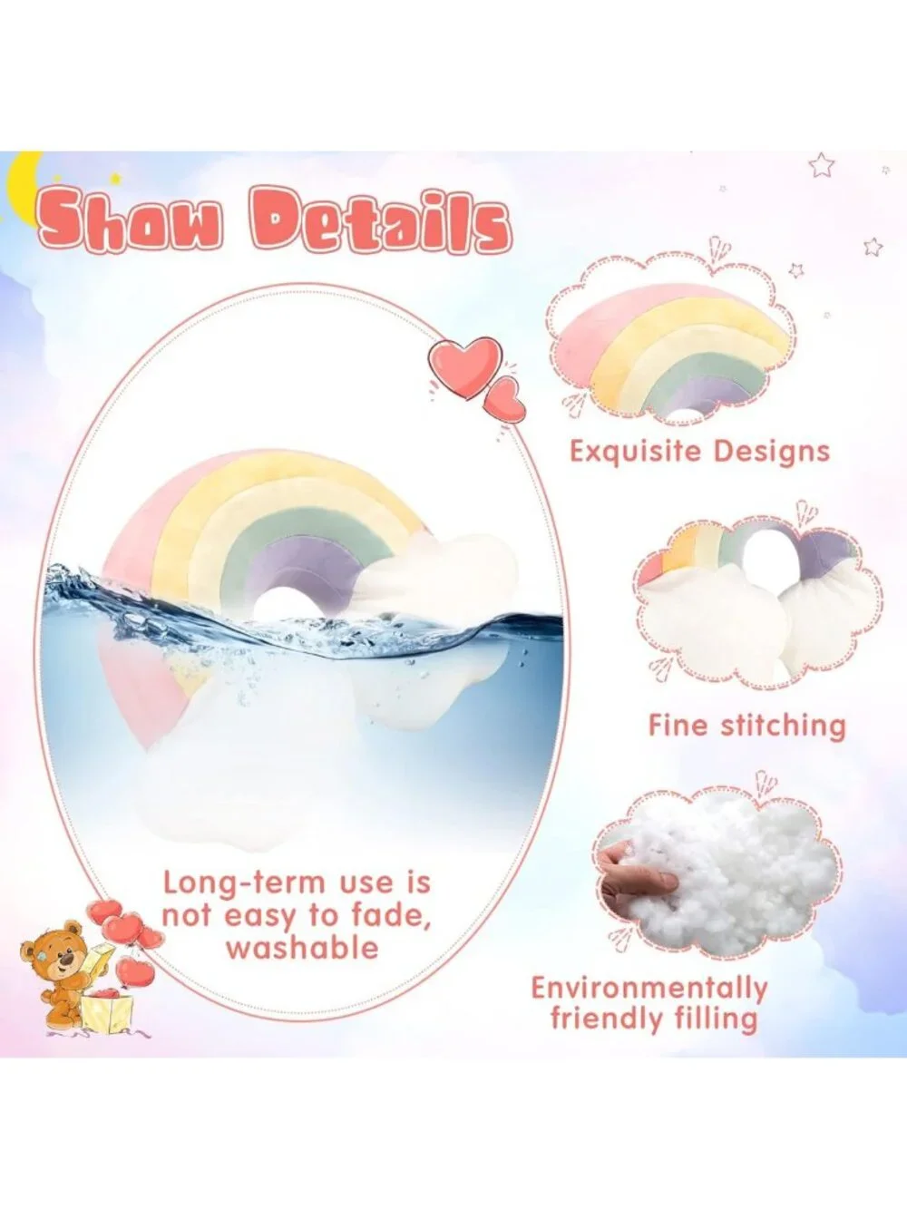Rainbow Cloud Pillow Set - 21